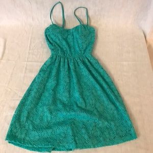 Juniors Aqua Summer Dress